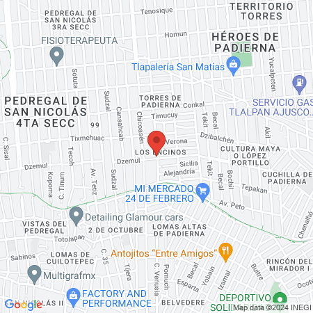 Dr Valentín Moreno map