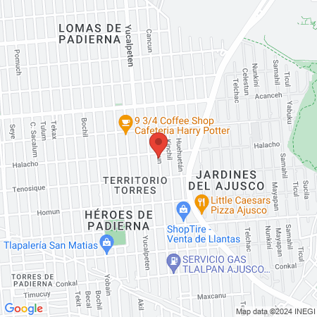 Hospital El Angel map