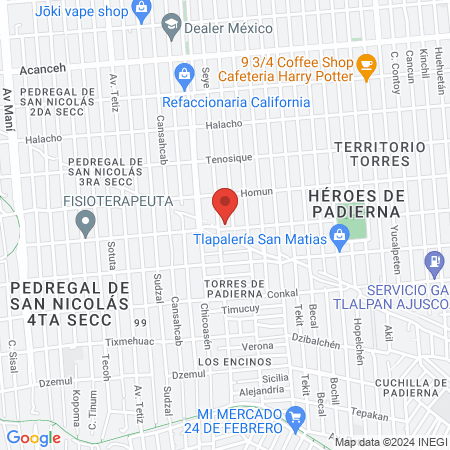 Servicios Veterinarios Padierna map