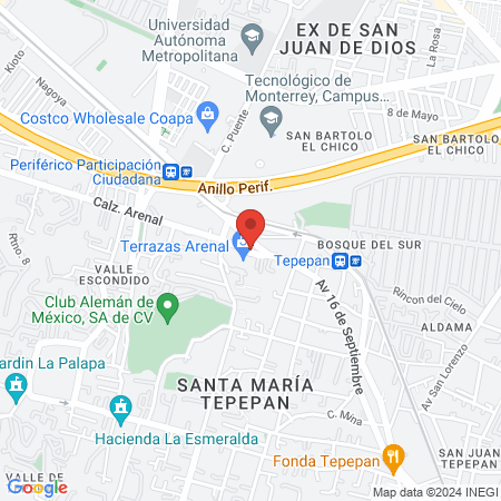 Sonrident Arenal map