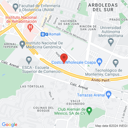 Dra. Claudia Hernández Arenas map