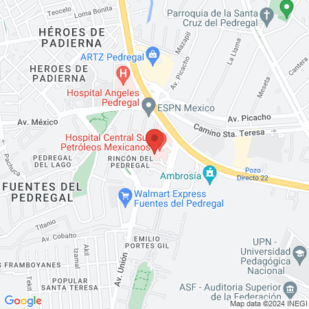 Medicina Interna Picacho map