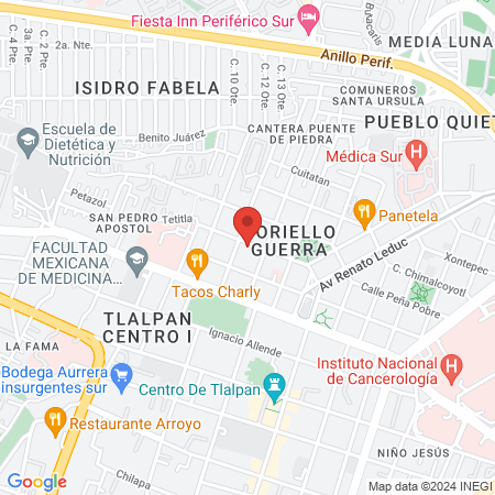 Dra Verónica Delgado map