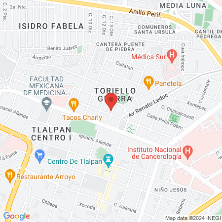 Centro de Salud T-III Dr. José Castro Villagrana map