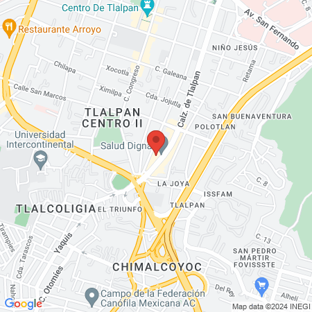 YOGA CON RENE TLALPAN map