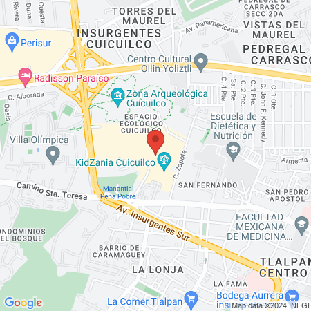 Dra. Dra. Cinthya Sandoval map