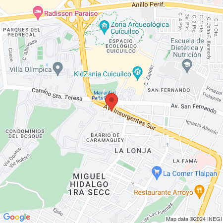 Clinica de Adultos Mayores map