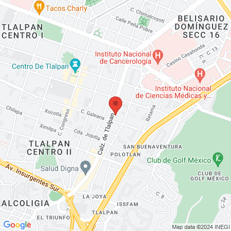 Isha Spa Tlalpan map