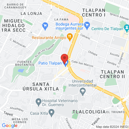 Sports World Patio Tlalpan map