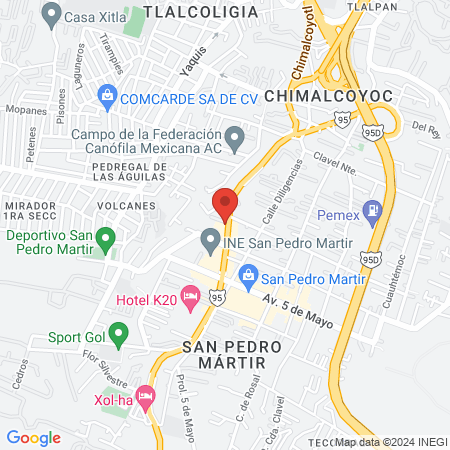 Clínica Veterinaria el Potro map