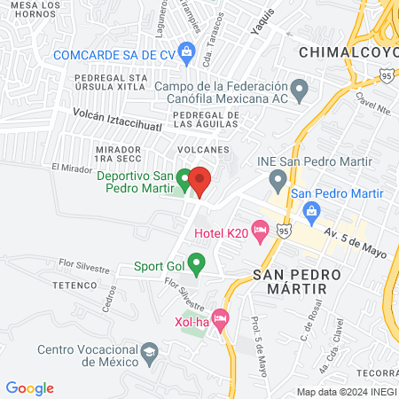 mDental San Pedro Martir map