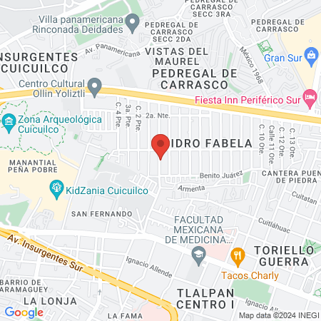 Centro Quirofísico Don Raúl Maya map