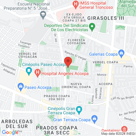 La Hacienda Resort Fitness Center A.C. map