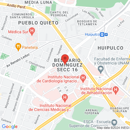Equipo Médico y servicios en Terapia Respiratoria S.A de C.V. map