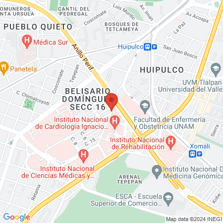 Consejo Mexicano de Medicina Critica A.C. map