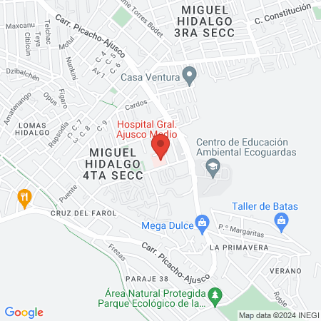 Hospital General Ajusco Medio map