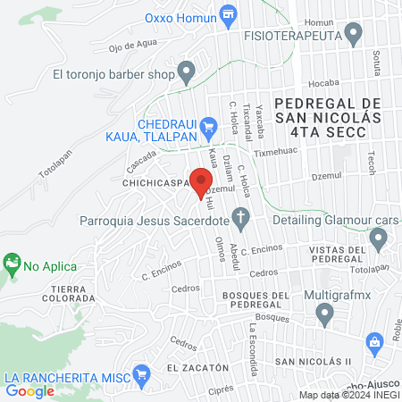 Barbería y Masajes Mictlan map