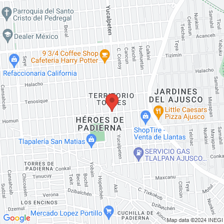 Utopía Salón y barbería map