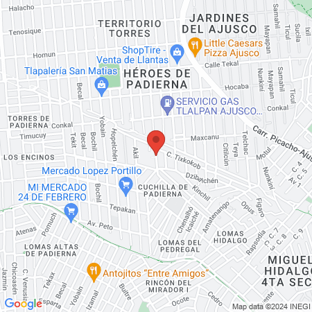 Dra. Andrea Díaz Falfán. Anestesiología - Algología map