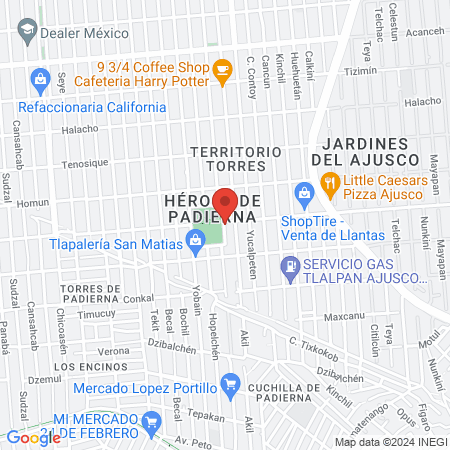 Gran Quetzalcóatl Muay Thai map