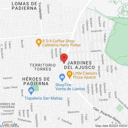 DR. ALFONSO BASURTO GÓMEZ map