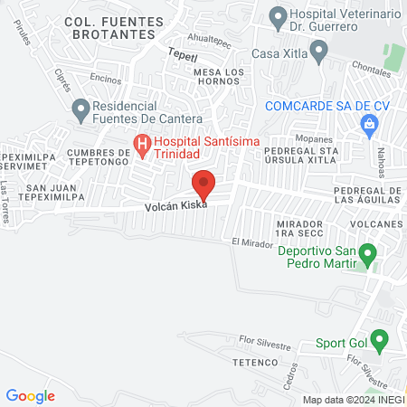 AURA Centro de belleza map