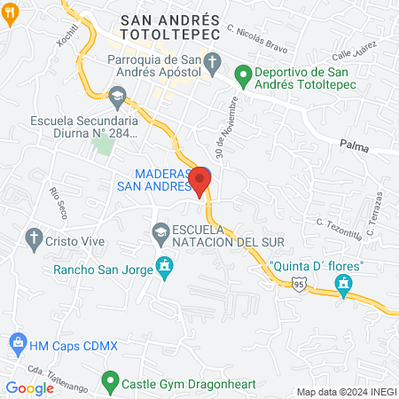 Clínica de Especialidades Dentales CED San Andres map