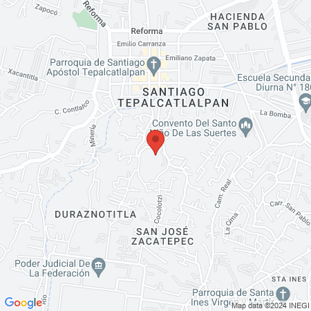 Temazcales Xochitlali map