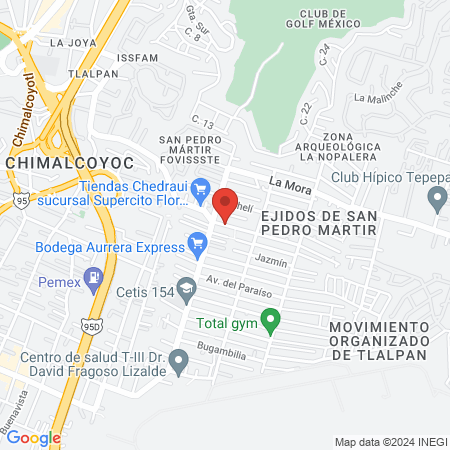 Salón de belleza Géminis map