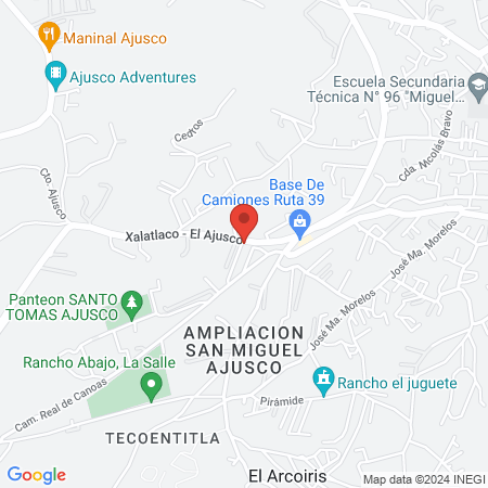 Centro de Rehabilitación Manantial de Vida Ajusco map