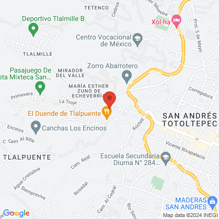 Estética canina y veterinaria pata azul map