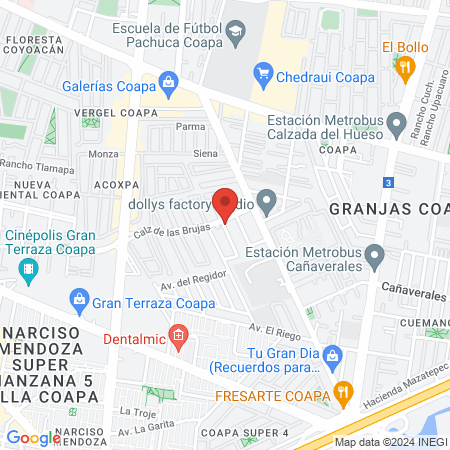 Uñas Vainilla Nail Bar map