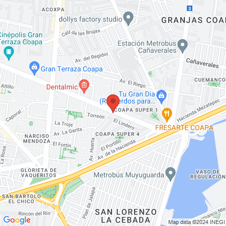 Centro de belleza Lluvia map