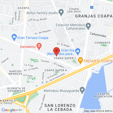 Villa Coapa Boxing Club map