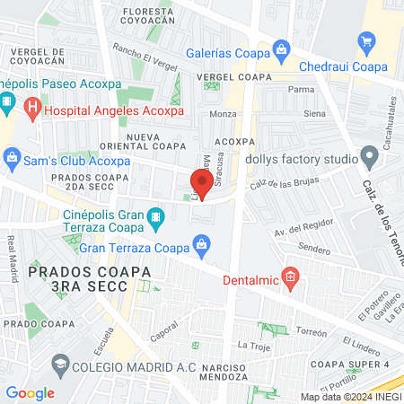 Consultorio dental Clinden map