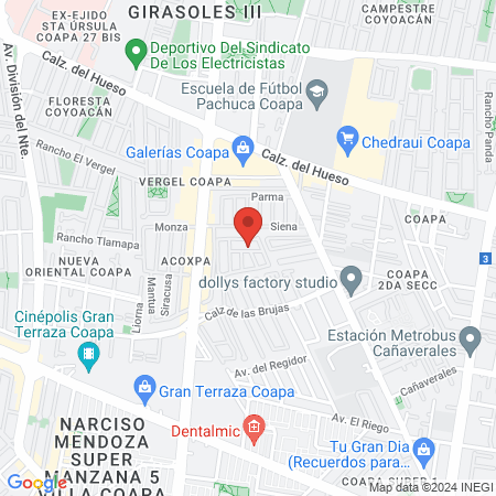 Dra. Nancy Karina Paniagua Navarrete map