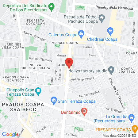 Estudios Clinicos Dr. TJ Oriard S.A. de C.V. map