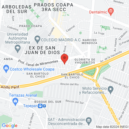Consultorio de Especiallidades Dentales Villa Coapa map