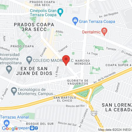 Escalona Caballero Beatríz Elena map