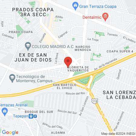 Dra Patricia Soria Manriquez map