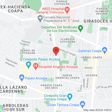 Clínica de Períodoncia e Implantes map