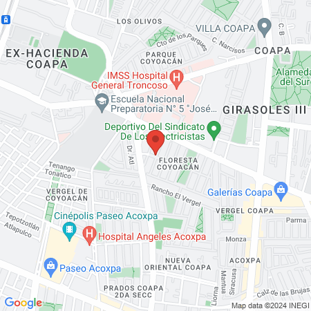 Consultorio Pediátrico map