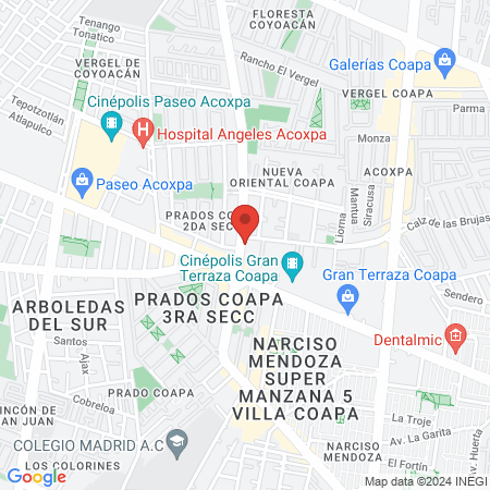 Cínica Veterinaria Pets Place map