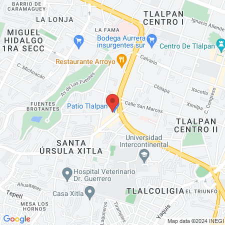 PODeSUR Patio Tlalpan map