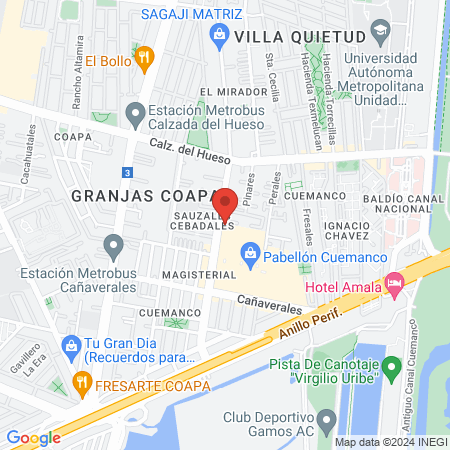 Orthodent Sauzales map