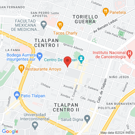 Issste Clínica de Medicina Familiar Tlalpan map