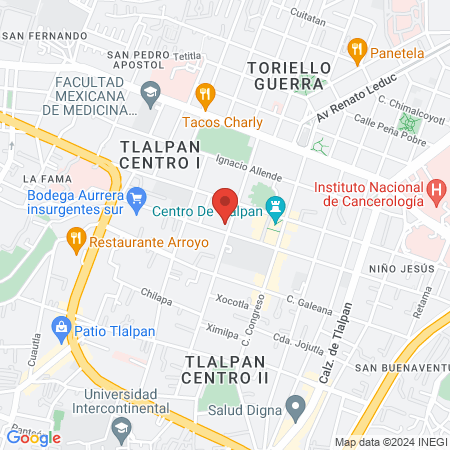 Clinica de medicina de medicina familiar Tlalpan IMSS map