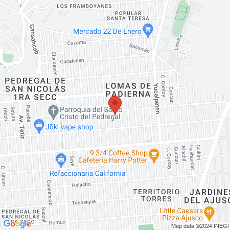 Clínica Veterinaria de la Alcaldía Tlalpan map