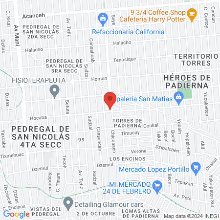 Podólogo Cedic Torres de Padierna map