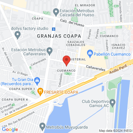 Dentista Familiar Dra. Lizbeth Zepeda map